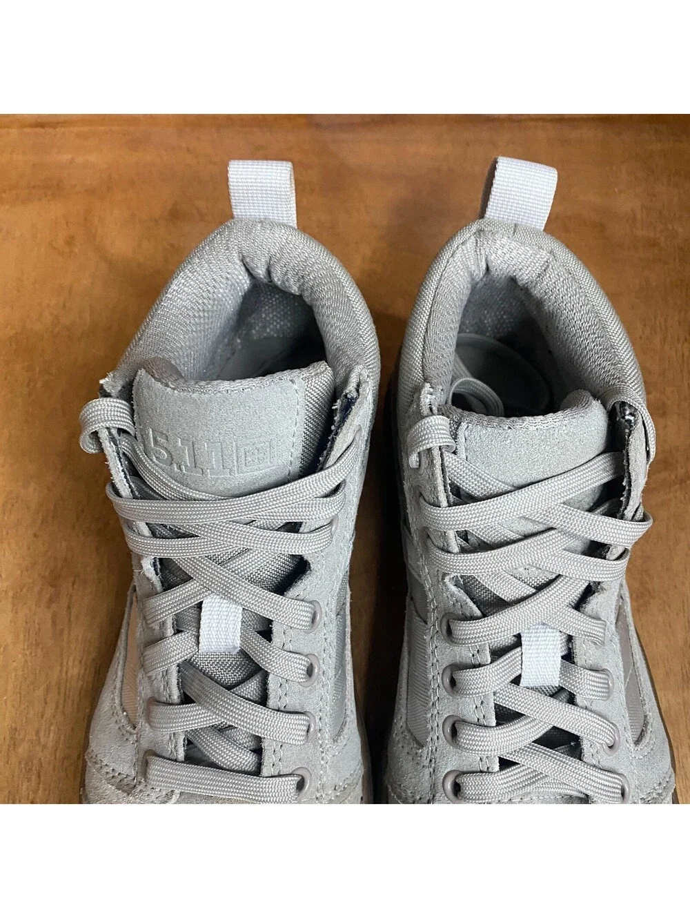 5.11 Tactical Norris Sneaker Shoes Men 8.5 Khaki Suede Puncture Resistant Vibram